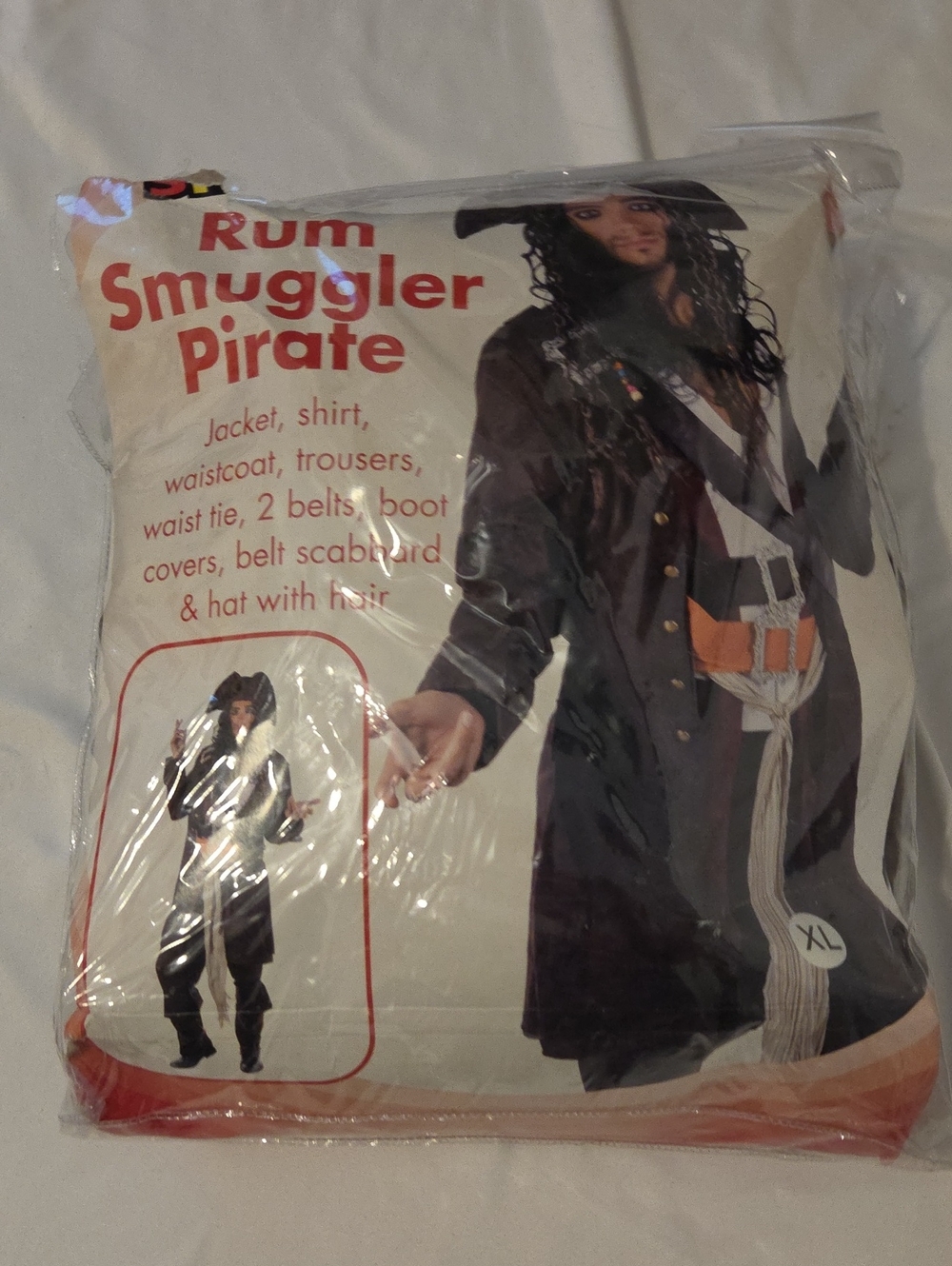 Rum Smuggler Pirate Costume - Black